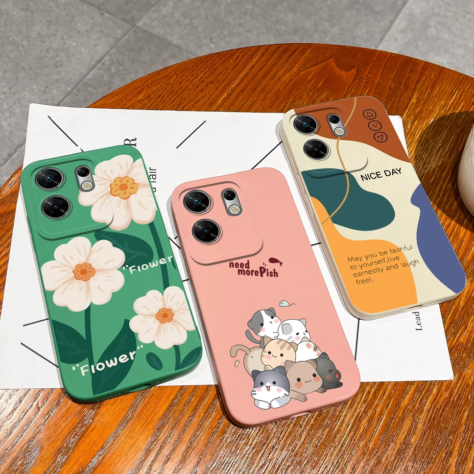 For Infinix Zero 30 Ultra 4G 5G Case Soft Silicone Cover Fashion Flower Capa For Infinix Zero 5G 2023 Zero30 Fundas Capa Funda