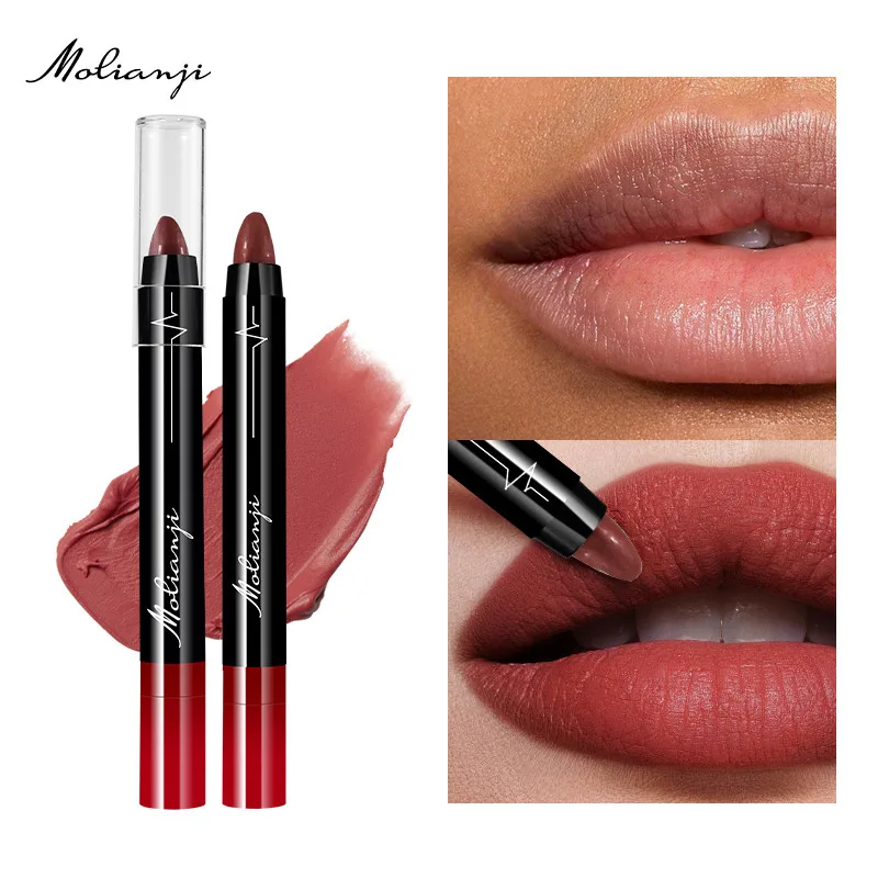 Pomadka do ust Nude Velvet Matte, długotrwała, wodoodporna, dobrze koloryzująca, nieprzywierająca do kubka, błyszczyk do ust, kredka do ust, kosmetyki dla kobiet.