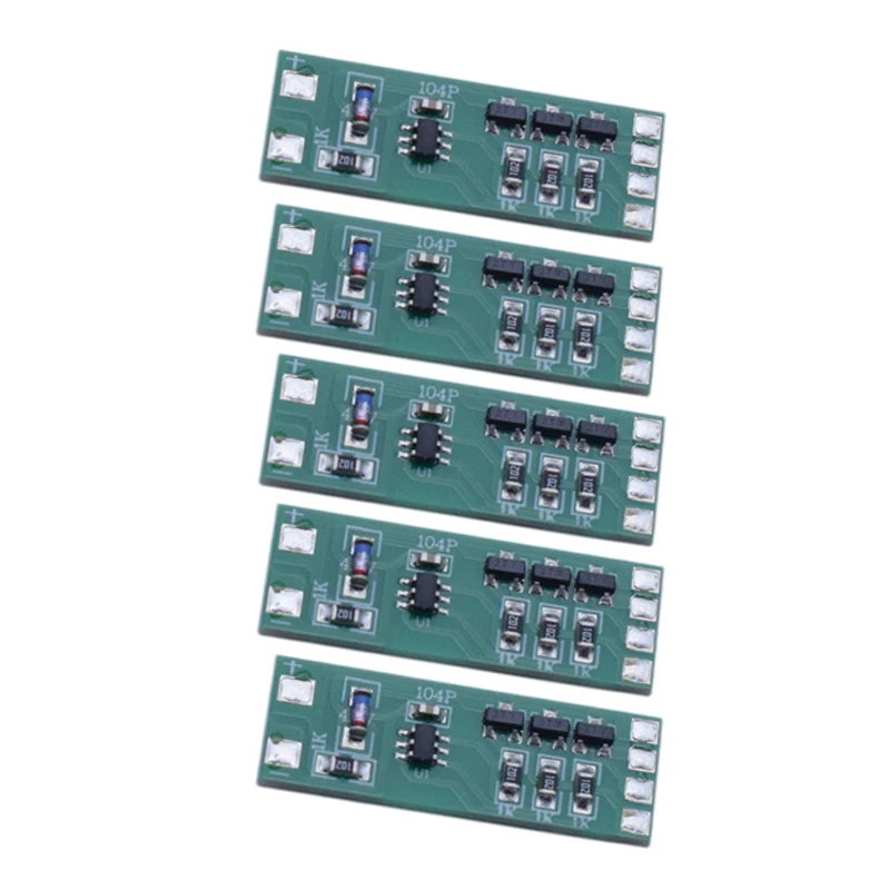 5PCS LED Quick Flashing Light Control Chip 3 Way IC Module Working Voltage 3-12V for RC Aircraft Model Strobing Controlling Part