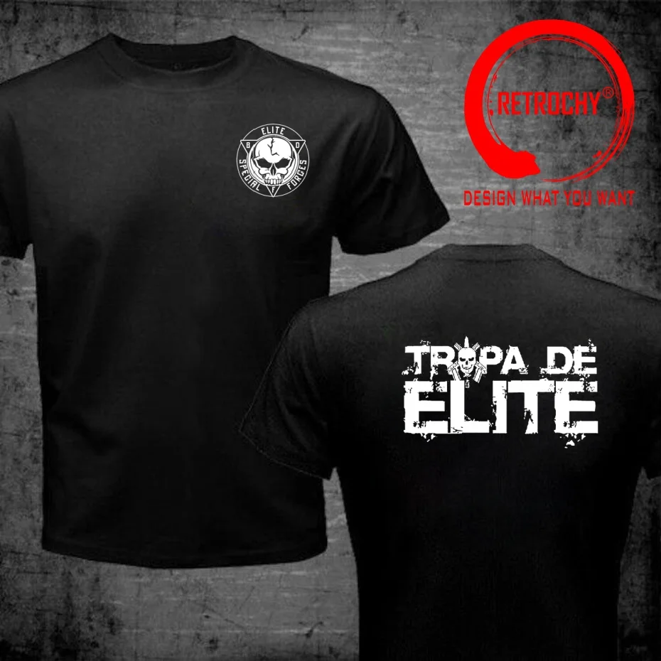 Funny Design Bralian Bope Elite Special Forces  Shirt Men Fashion Trendy Casual Clothing Stylish Tops Tee Shirt Leisure Tshirt