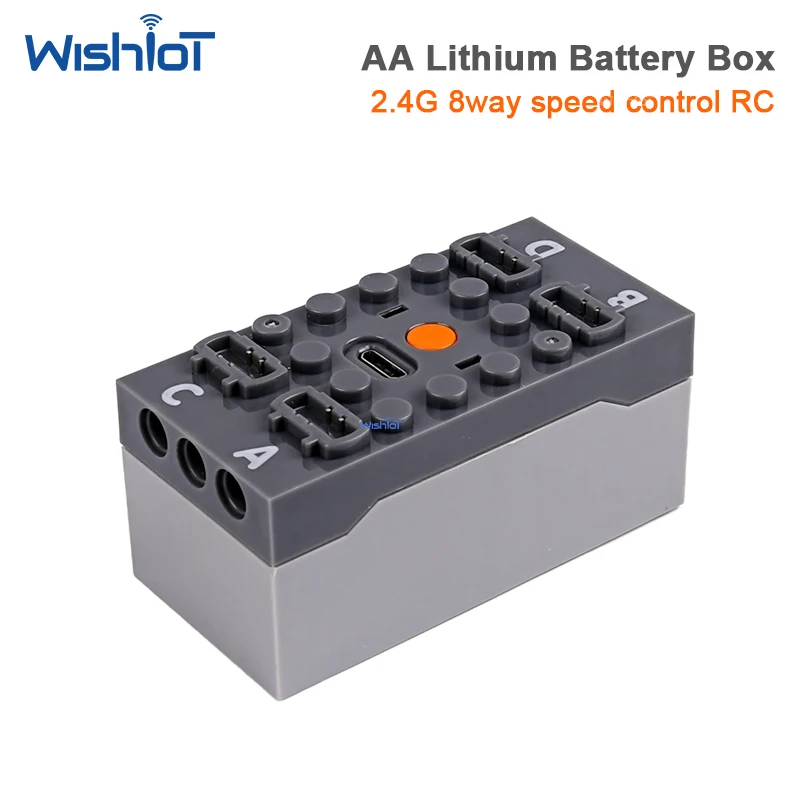 10-Kanal-Programm-Powerpack-Batteriekasten-Stromversorgung für Motoren, kompatibel mit Technic MOC Buggy DIY Auto-Set Lithium-Teilen