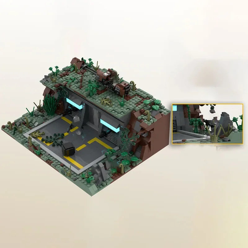 MOC Building Blocks Star Movie Model Outpost Observation Station Bricks Toys