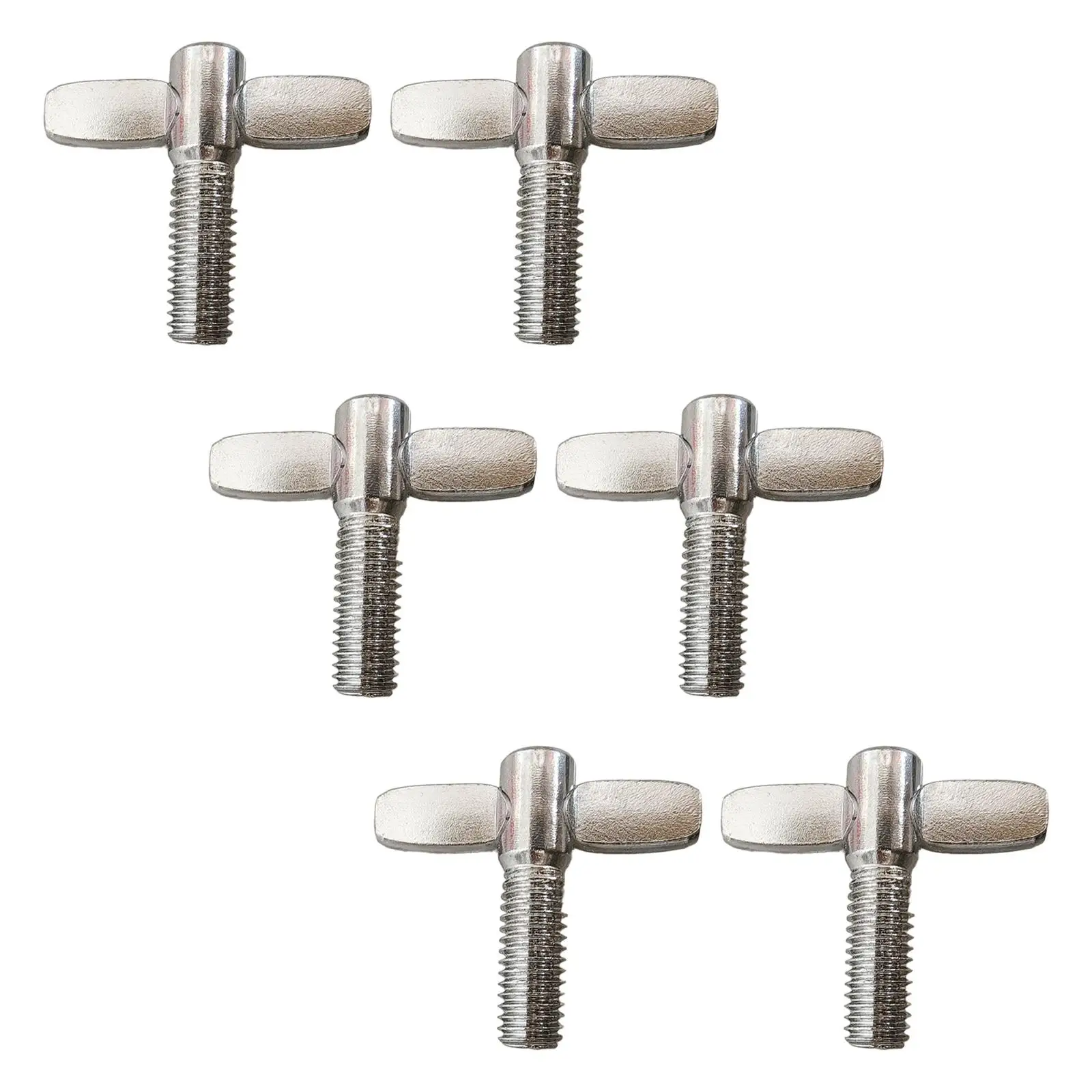 

6 Pieces Cymbal Stand Wing Nut Screws with Hand Knob Screws Heavy Duty Replacement Accessories for Drummer Snare Drum Drum Set