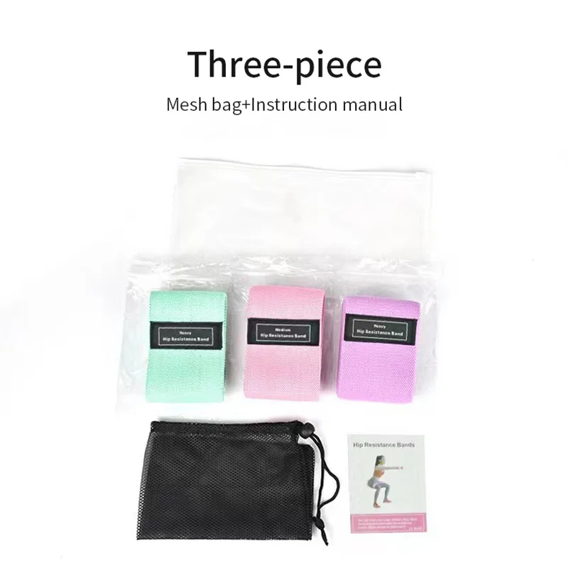 3-PCS pack large, medium, small, hip, thigh stretch and squat cycle stretch with yoga equipment