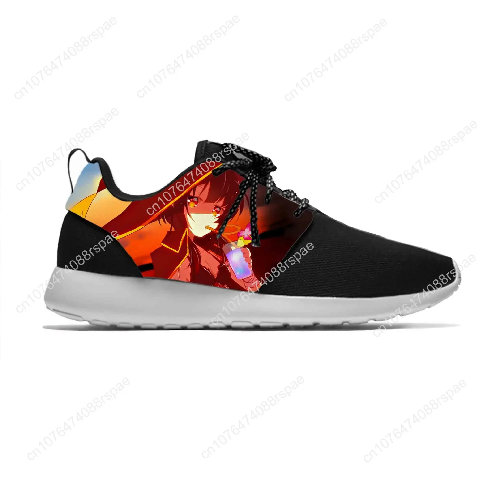 Japanse Anime Cartoon Manga Konosuba Megumin Schattige Sportschoenen Casual Ademende Hardloopschoenen Lichtgewicht Heren Dames Sneakers