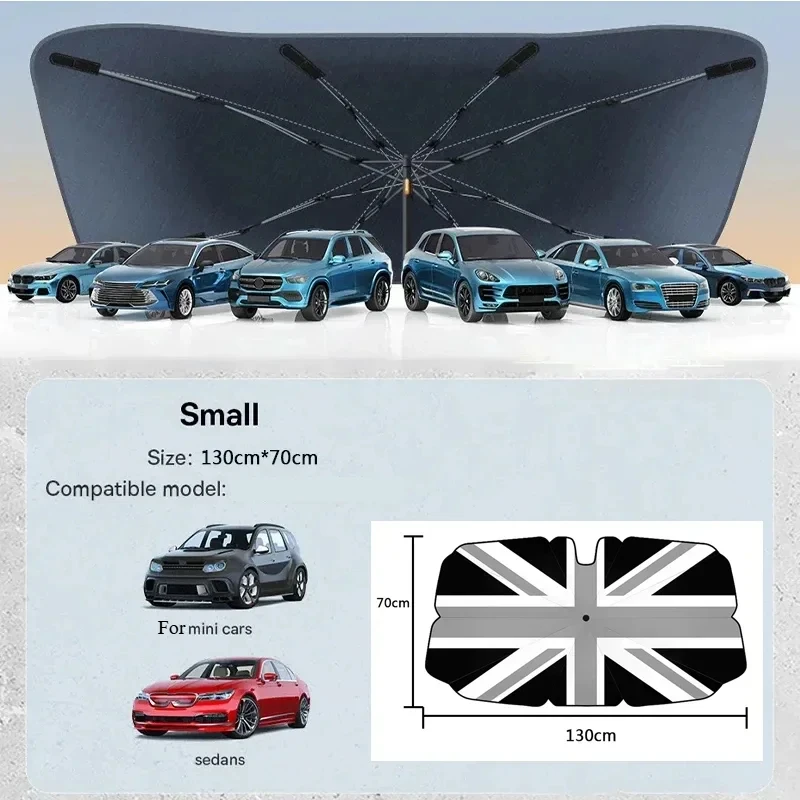 Universal 130cm*70cm Car parasol sedans car front windshield visor sunshade car with sun block folding sunscreen sunshade