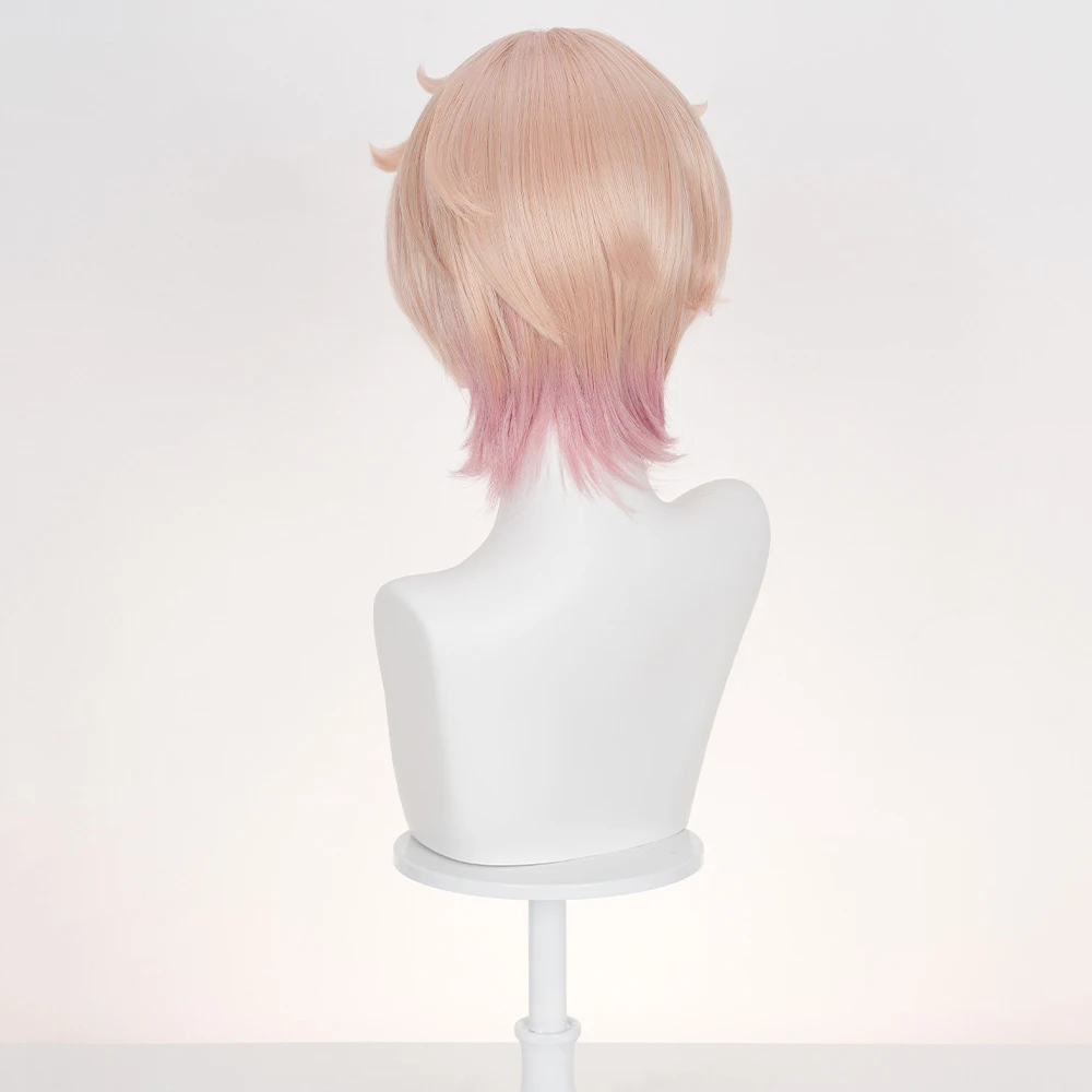 Nuovo gioco Genshin Impact Dahlia Parrucca Cosplay Donna Capelli sfumati rosa Parrucca sintetica resistente al calore Halloween Prop