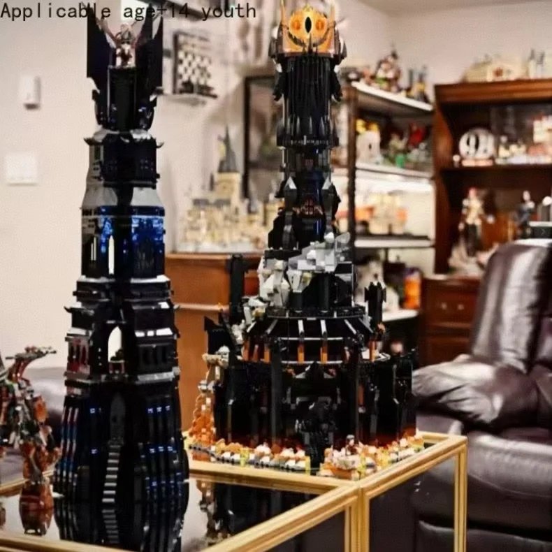 5471Pcs 2024 New 10333 Black Tower Dark Model Building Blocks Kit Bricks MOC Toy for Boys Adult Birthday Gifts