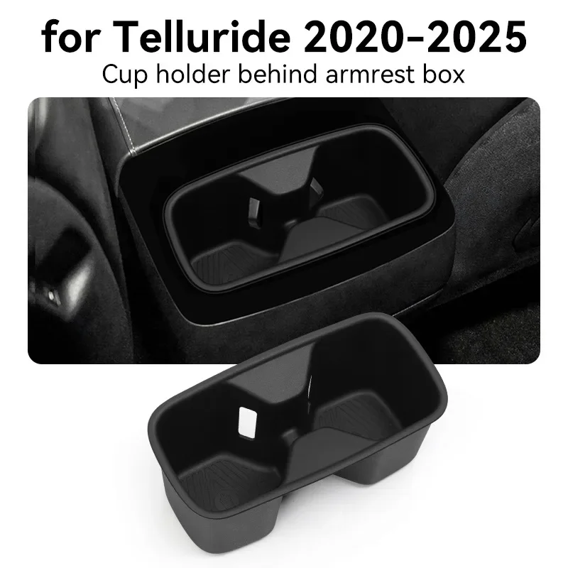 For 24-25 Telluride Telluride Armrest Box Rear Water Cup Shock Absorber Set Extreme Drink Fixing