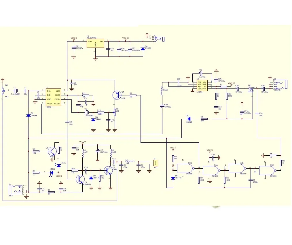 Frog Sounds HAM Radio QRP Telegraph CW transceptor receptor, estación de Radio