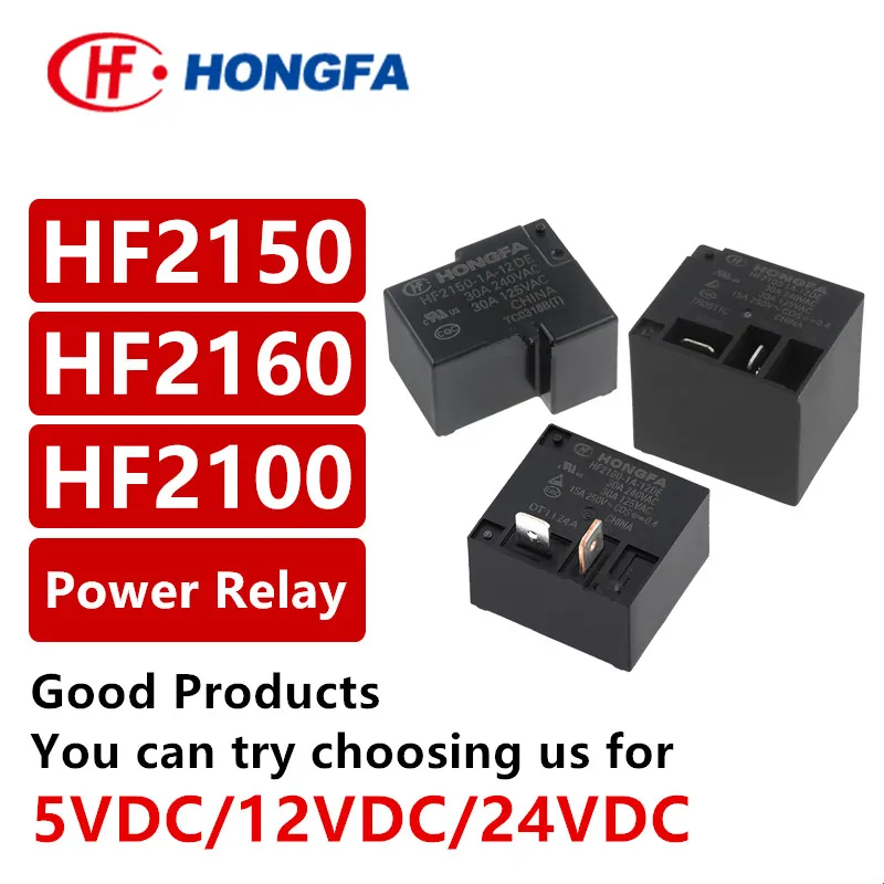 

1Pcs New Original Relay HF2100-1A HF2150-1A 5DE 12DE 24DE HF2160-1A-12DE HF2160-1A-24DE 30A 5V 12V 24V Power Relay