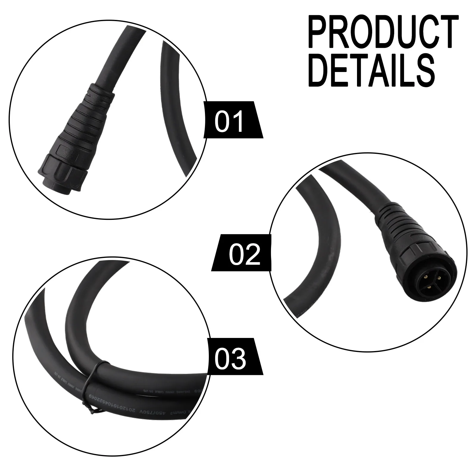 Солнечный кабель, кабель переменного тока, электроприборы, альтернативные зарядные устройства, новинка, высокое качество, ПВХ + металл, 1 м, 2 м, 1 шт.