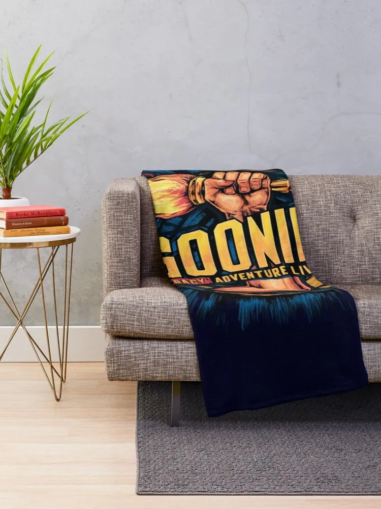 Goonies Legacy: Adventure Lives On Throw Blanket Retros Flannels Sofa Quilt Blankets