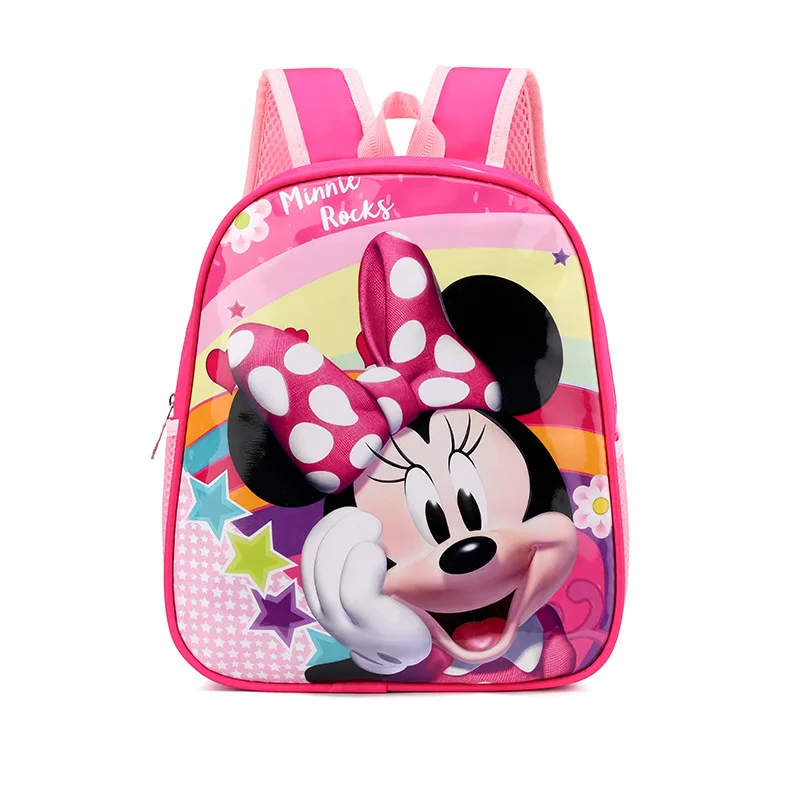 

Новый школьный рюкзак Disney с Микки Маусом и Минни, рюкзак принцессы, милый школьный рюкзак для детского сада с героями мультфильмов для мальчиков и девочек