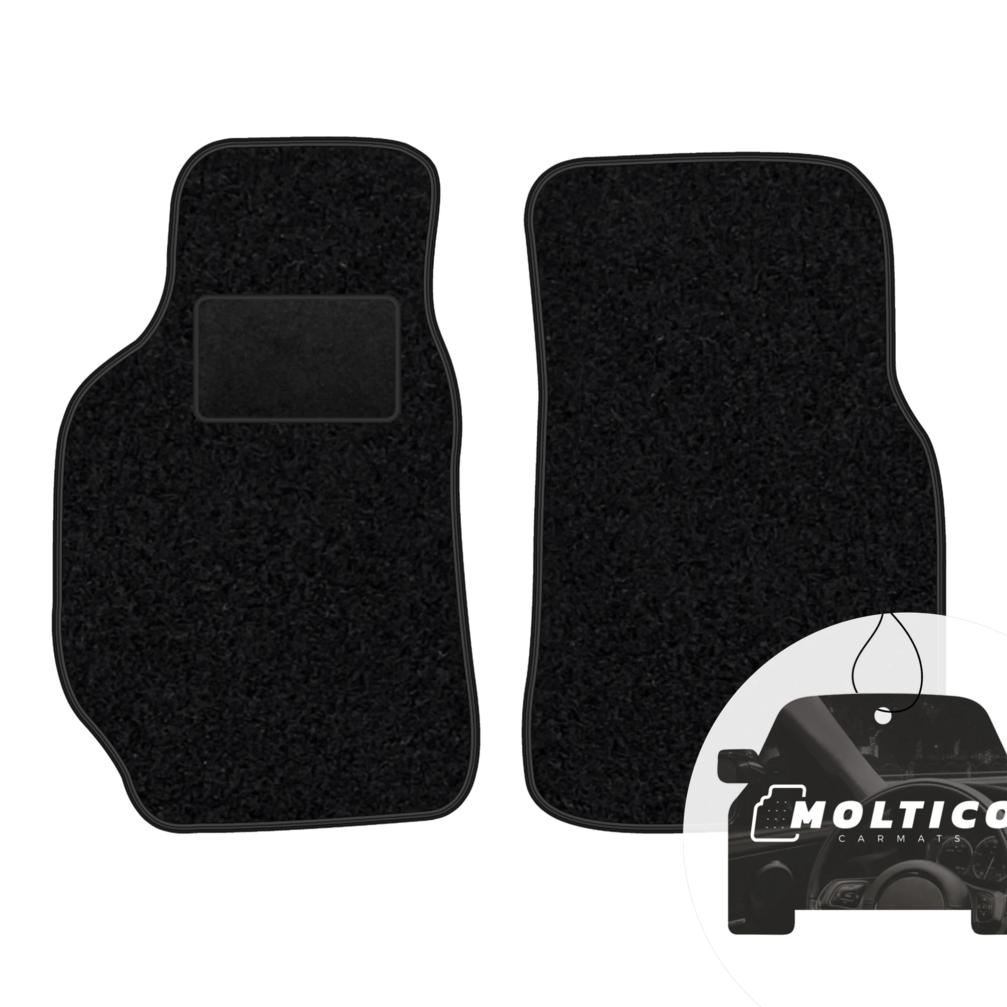Velour-Fußmatten vorne – schwarz HM – passend für: Toyota Celica 1989–1993