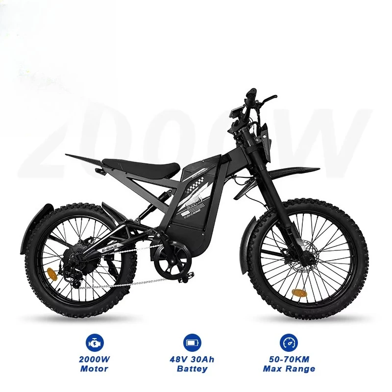 

60V 30ah 2000W Electric Bicycle, Electric Mountain Buggy GT2000 Unisex