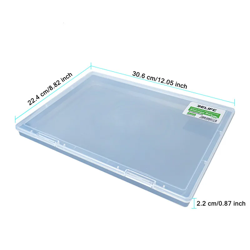 RELIFE TO3 13-inch Laptop Repair Multifunctional Storage Box for LCD Screens Motherboards Screws Chips Parts Storage Organizer