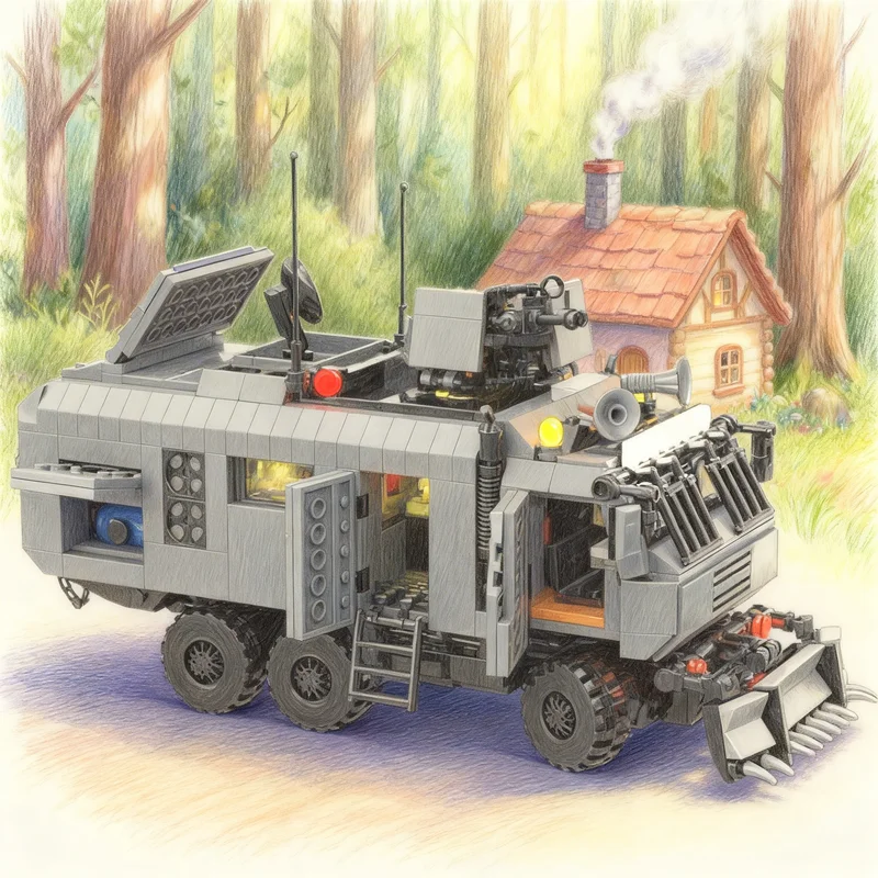 1373pcs MOC Tatra Doomsday Armored RV Ideas And CUUSOO Model Building Blocks Toys Christmas Gifts Construction Education 3D