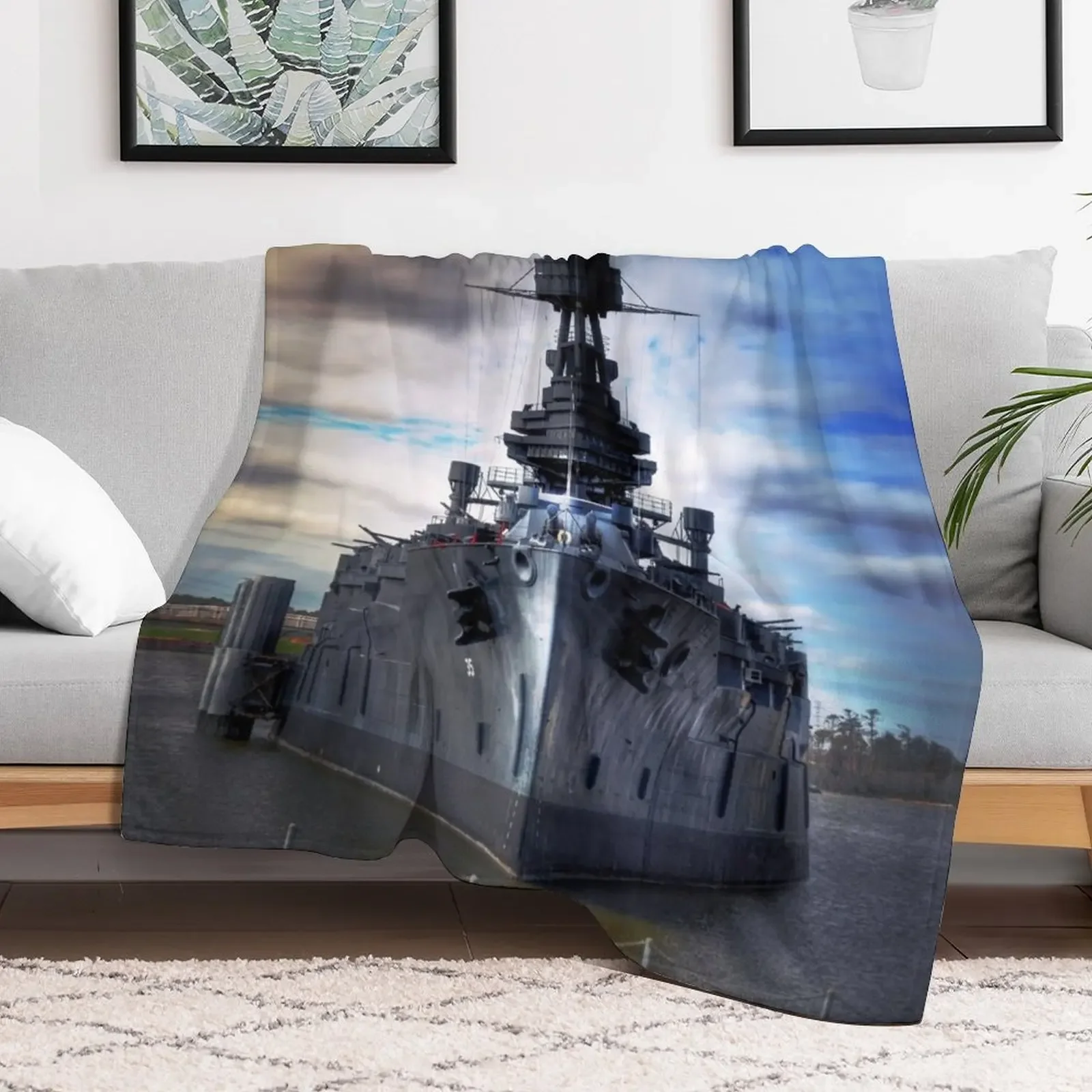 Battleship USS Texas Throw Blanket For Baby Summer Winter beds Blankets