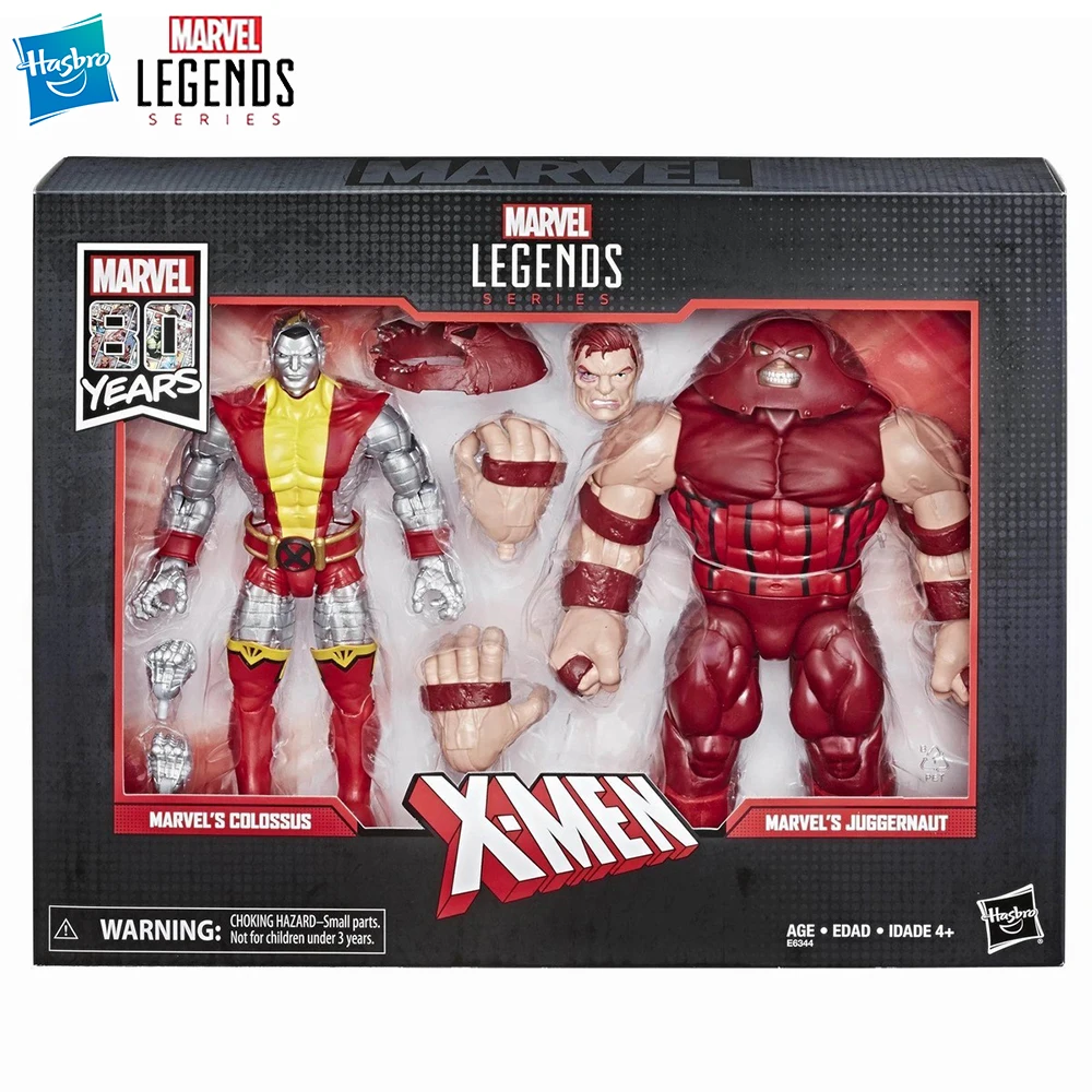 In-Stock Hasbro Marvel Legends Series 80th Anniversary Colossus Vs. Juggernaut Collectible Anime Action Figure Model Gift Toys