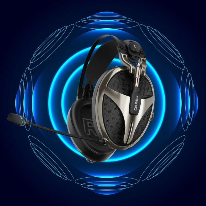 Dareu A750 Gaming Esports Headphones 2.4G Bluetooth Wired Wireless Headset 7.1 Surround Sound Low Latency Long Battery life