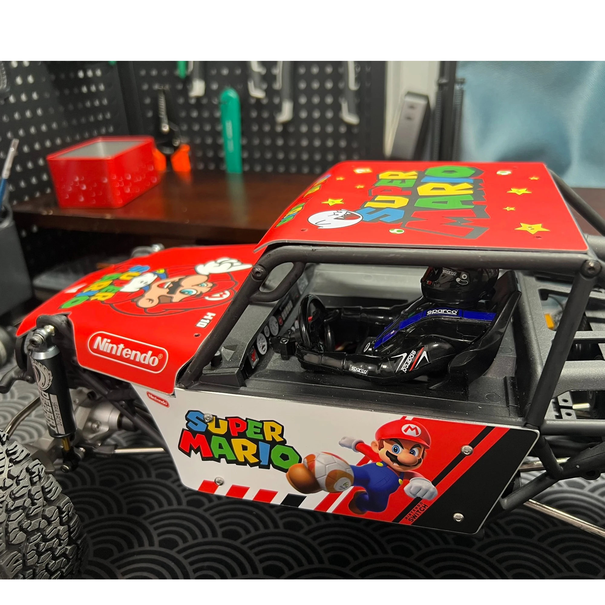 

D1RC H10 Titanium Alloy Pipe Rack II Car Shell Sticker Decoration for 1/10 RC Crawler Car VP H10 VP Phoenix VS4-10Pro Parts