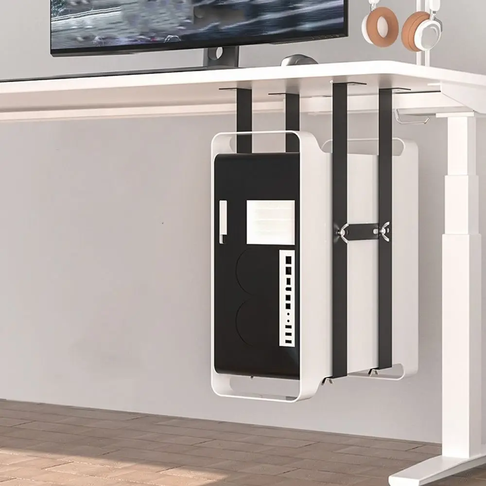 

Monitor Bracket Steel Universal PC Case Holder Rustproof Sturdy Computer Mainframe Hanger Radiative Host Box Rack Home PC