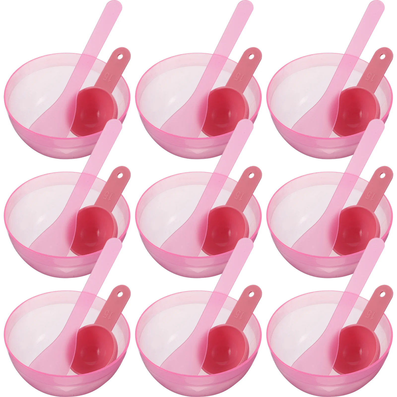 

10Sets Facial Mask Mixing Set Plastic Bowls Spoons Spatulas Portable DIY Skincare Tools Home Salon Travel Spa Face Mask Kit