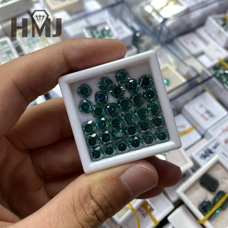 Großhandel Moissanit Lose Steine Kissenförmiger Schliff Superweiß Primärfarbe VVS1 Klarheit DIY Ring Halskette Ohrringe Hauptmaterialien – Detail 31