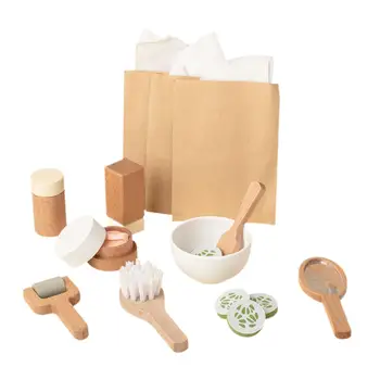 가정 파티용 목재 미용실 장난감 세트, 여아용 미용 장난감