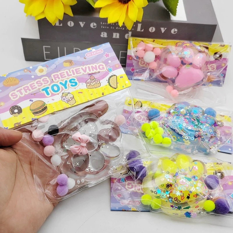 Nieuwe Kat Poot Decompressie Speelgoed Kawaii Cartoon Antistress Stress Langzaam Stijgende Speelgoed voor Volwassen Kinderen Stretch Speelgoed