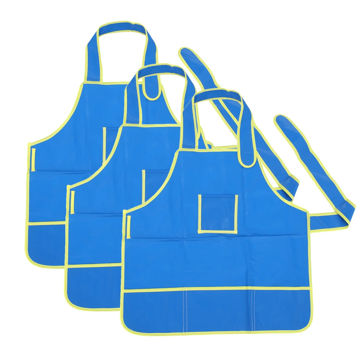 

3Pcs Kids Painting Aprons Waterproof Comfortable Plastic Smock for Drawing Cooking Craft Feeding Art Apron Painting Smock