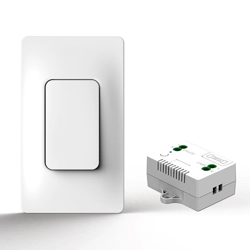 Self Powered Wireless Light Switch And Receiver Kit Remote Control Wall Switch Lighting Fixtures