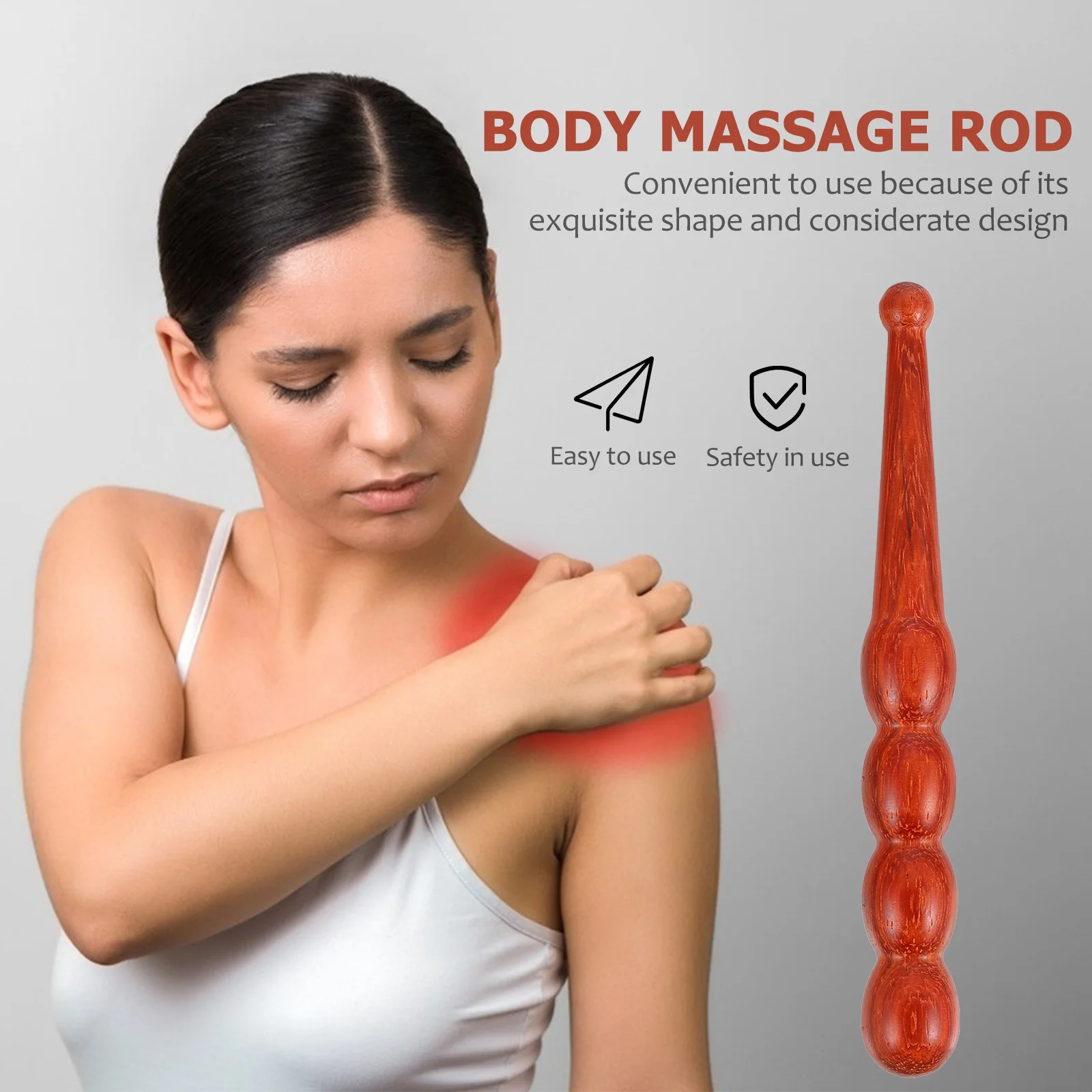 1 قطعة تدليك خشب الورد قسط الخشب يده العلاج بالابر القلم للوجه القدم العناية بالجسم المحمولة مدلك نقطة أداة تدليك #5