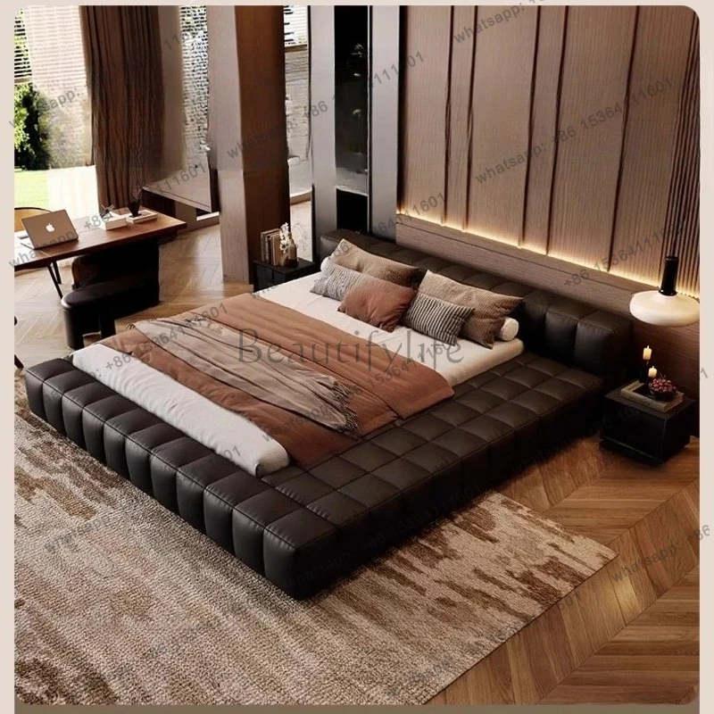 yj58 High end atmospheric Italian minimalism bed bases & frames bed 2 people furniture bedroom furniture for adult bedroom beds