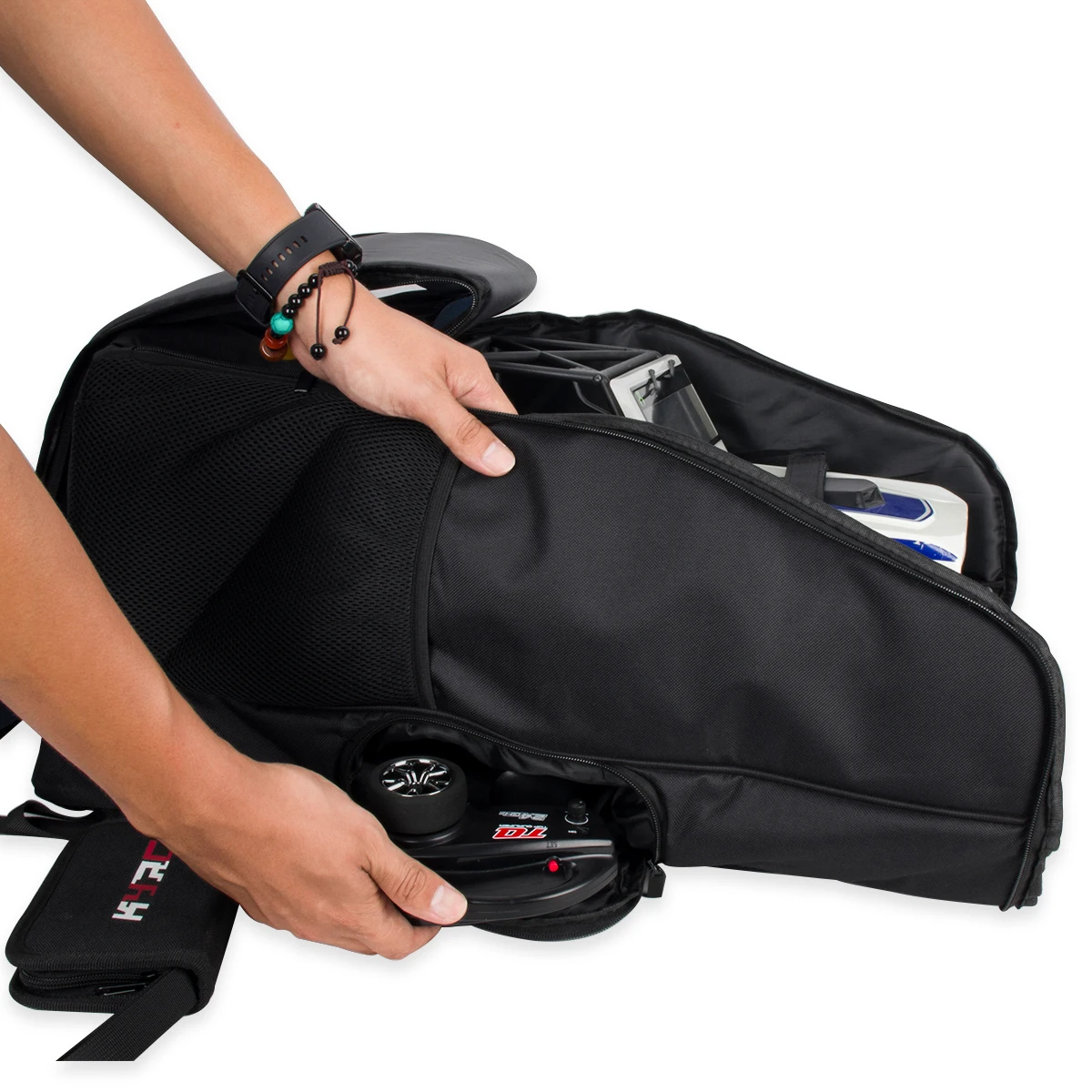 กระเป๋าเป้สะพายหลังสำหรับเก็บรถบังคับวิทยุขนาดใหญ่ กันน้ำ สำหรับรถบังคับวิทยุขนาด 1/10 Crawler Axial SCX10 Capra TRX4 TRX6 D90 TF2 CC01 กระเป๋าสำหรับพกพาสำหรับกิจกรรมกลางแจ้ง