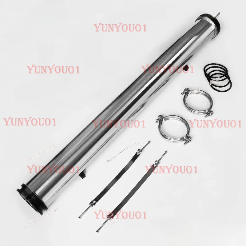 

4-inch RO membrane shell Stainless steel shell Sanitary grade reverse osmosis equipment 4040 universal end cover