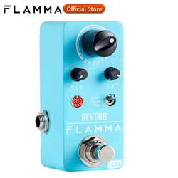 FLAMMA FC02  Electric Guitar Pedal Reverb Effects Pedal with Studio Church Plate Effects True Bypass with Power Supply