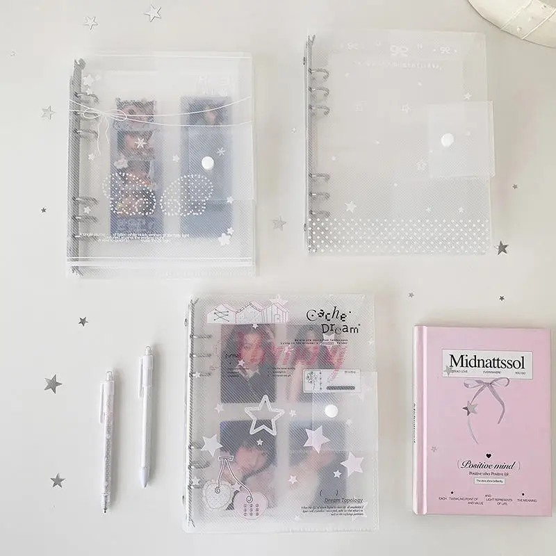 A5 Loose-Leaf Binder Organization Ins Style Ring Binder Notebook Scrub PP Inner Core Cover Note Book Journal Planner Office