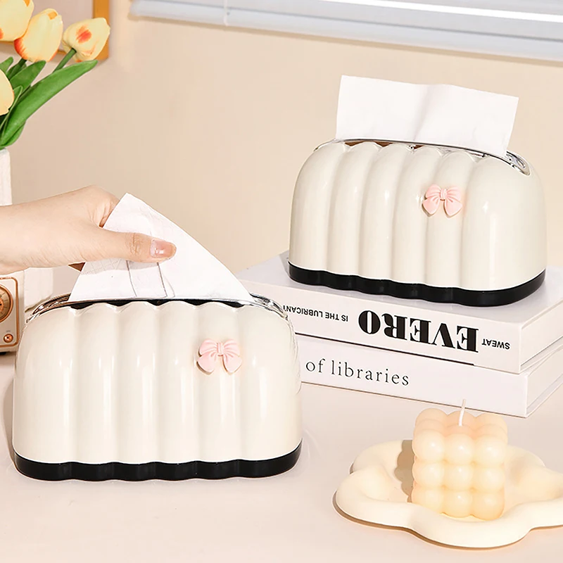 1Pc Creative Shell Tissue Box Living Room Upscale Luxury Box Household Creative Coffee Table Storage Box