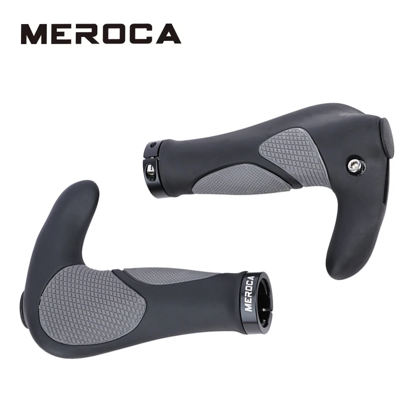 MEROCA Bicycle Grip TPR Rubber Integrated Mountain Bike Handlebar Casing Non-slip Riding Grips Cycling Accessories