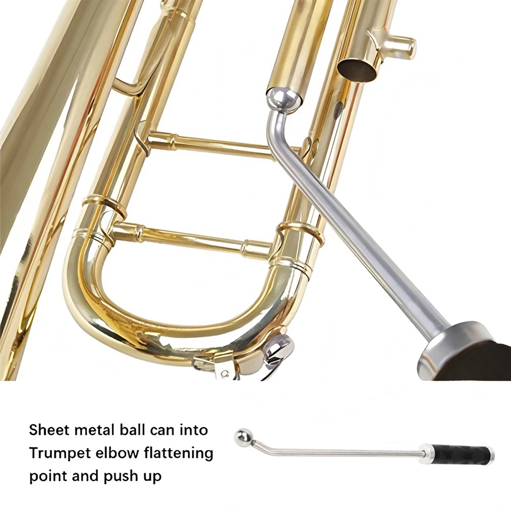 أدوات إزالة دنت الأنابيب صمام المكبس البوق مع 3 كرات معدنية أداة إصلاح دنت الساكسفون لأدوات الرياح الساكسفون #3