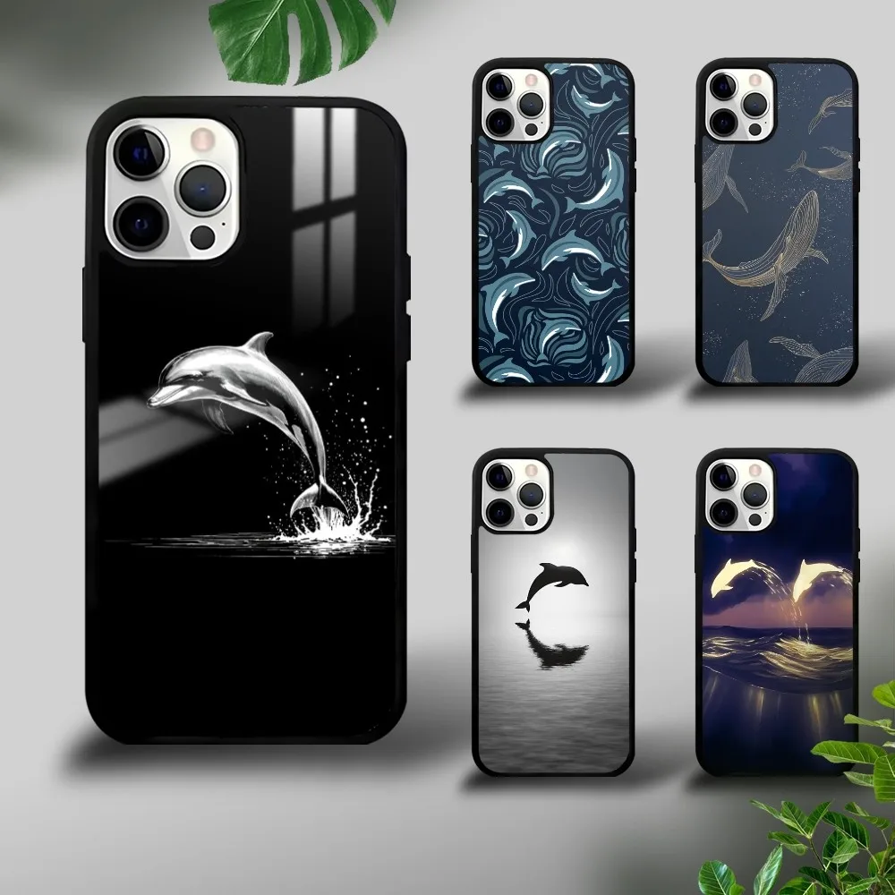 

Dolphin Zoon Phone Case For iPhone 16 15 14 13 12 11 Pro Xs Max Mini Plus Celulares Hard Funda