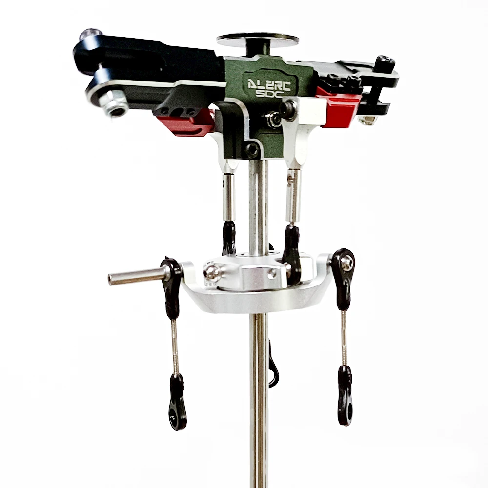 Alzrc Devil 450 Helicopter Parts DFC/SDC Main Rotor Head Upgrade Set -Silver D45F0A