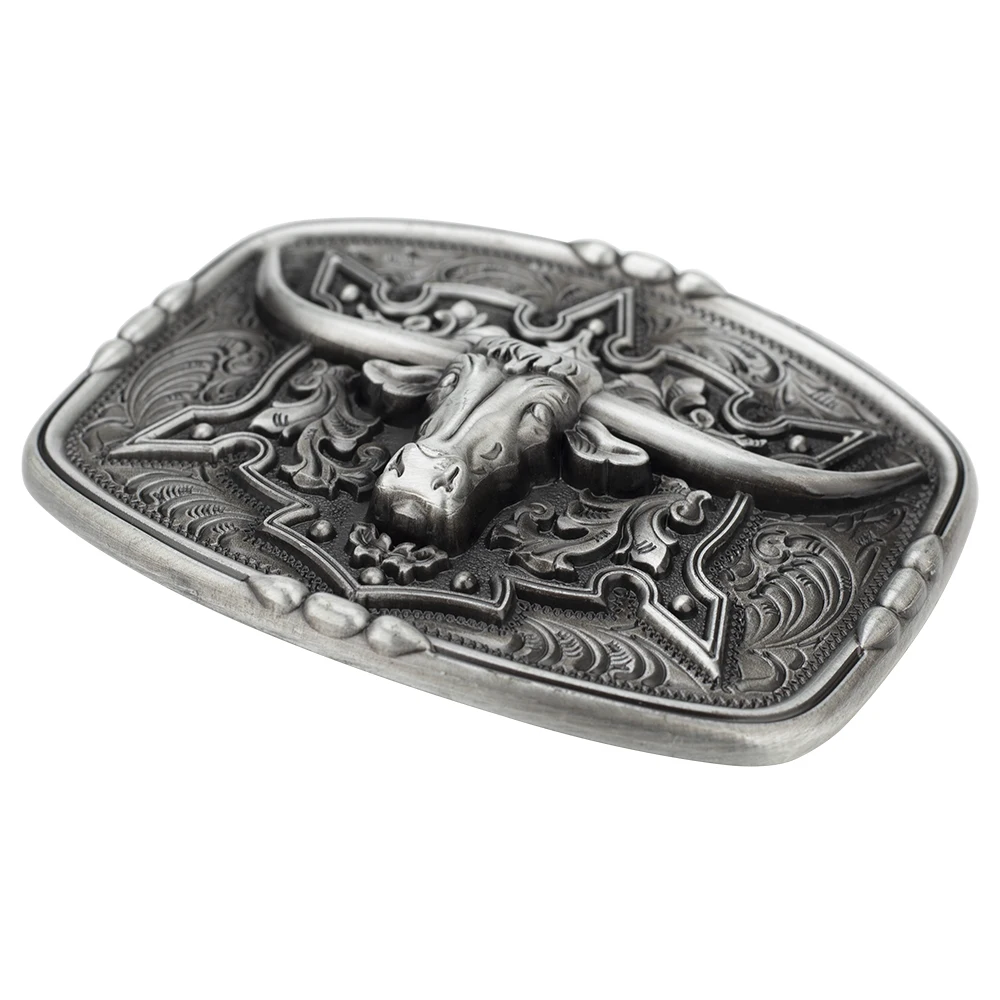 Western Cowboy Rodeo Cow Alloy Belt Buckle Men