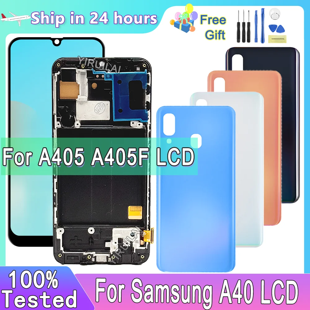 

TFT For Samsung GalaxyA40 SM-A405F, SM-A405FN, SM-A405FM, SM-A405S LCD Touch Screen With Frame Digitizer Repair Parts Department