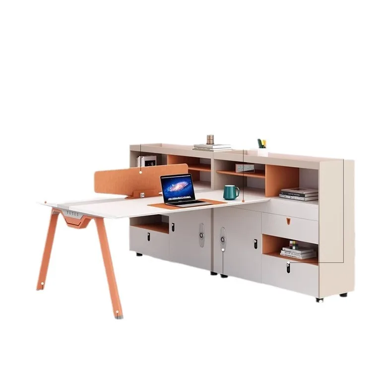 

Комплект офисного стола и стула, простой и современный, рабочий стол с перегородкой, стол-кабинка