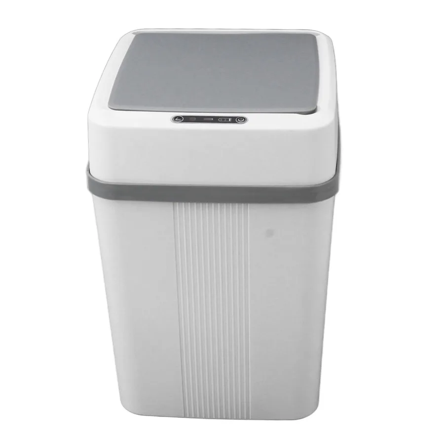 

Smart Motion Sensor Trash Can for Bathroom and Kitchen, 12L/ 3.17 Gallon Automatic Garbage Can with Waterproof Lid, Square Touc