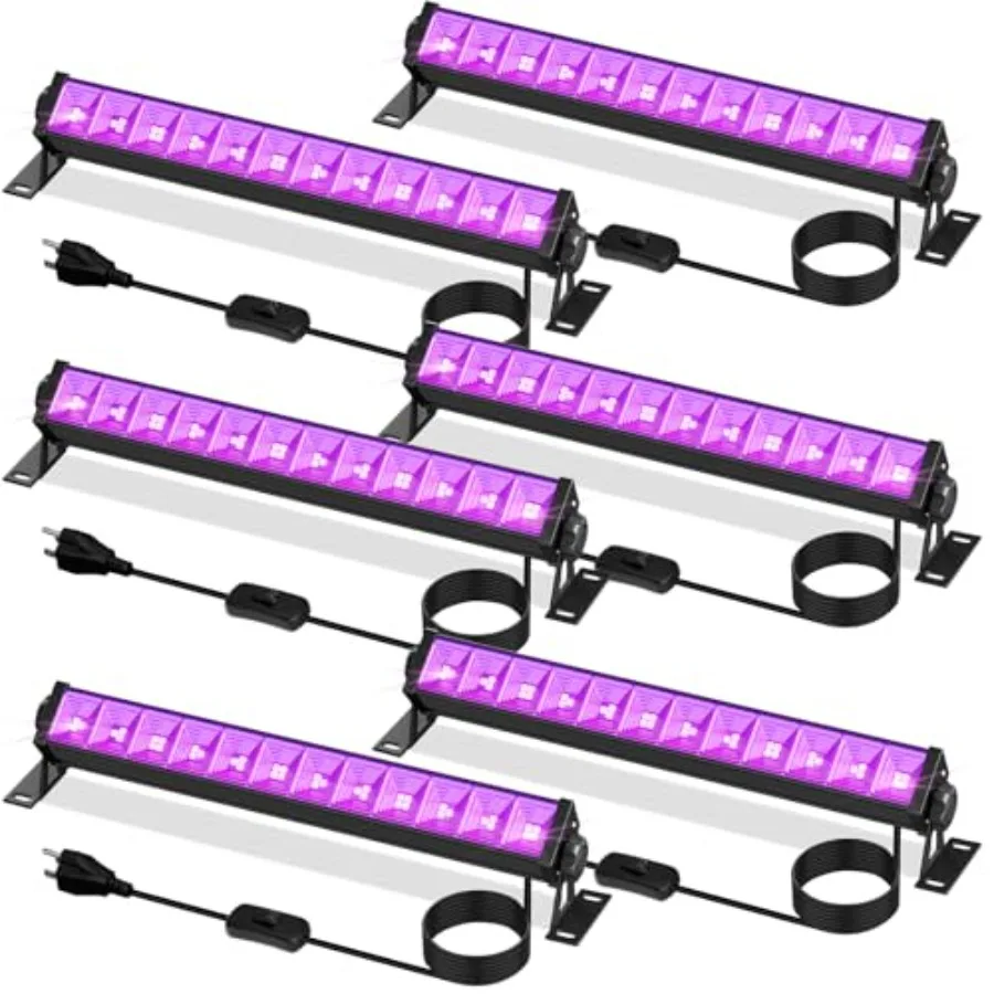 

40W Black Light Bar LED Blacklight with 6Feet Cord and Switch Black Lights for Glow Party Halloween Birthday Body Paint Bedroom