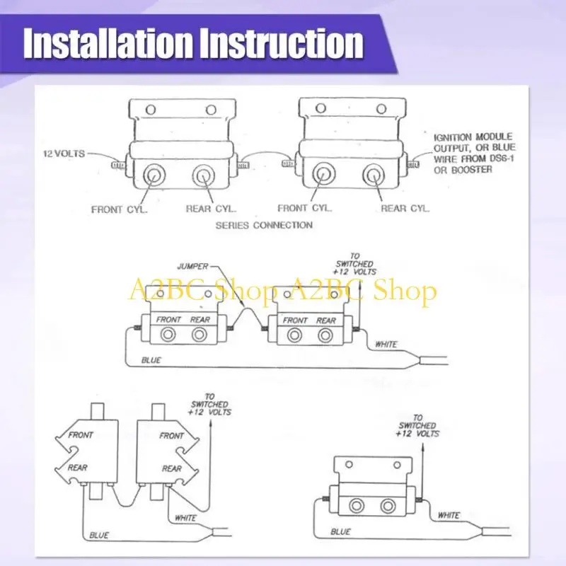 

A2BC Motorcycles Black Ignition Coil Double Output Fit for Big Twin DSK6-1 DC7-1